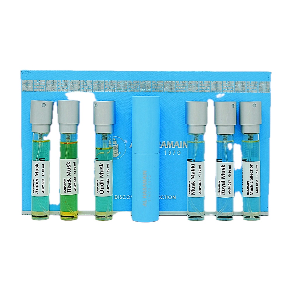 Al Haramain Discovery Collection Musk Series (d/f) 6PC SET(6x10ML)(WITH Atomizer)