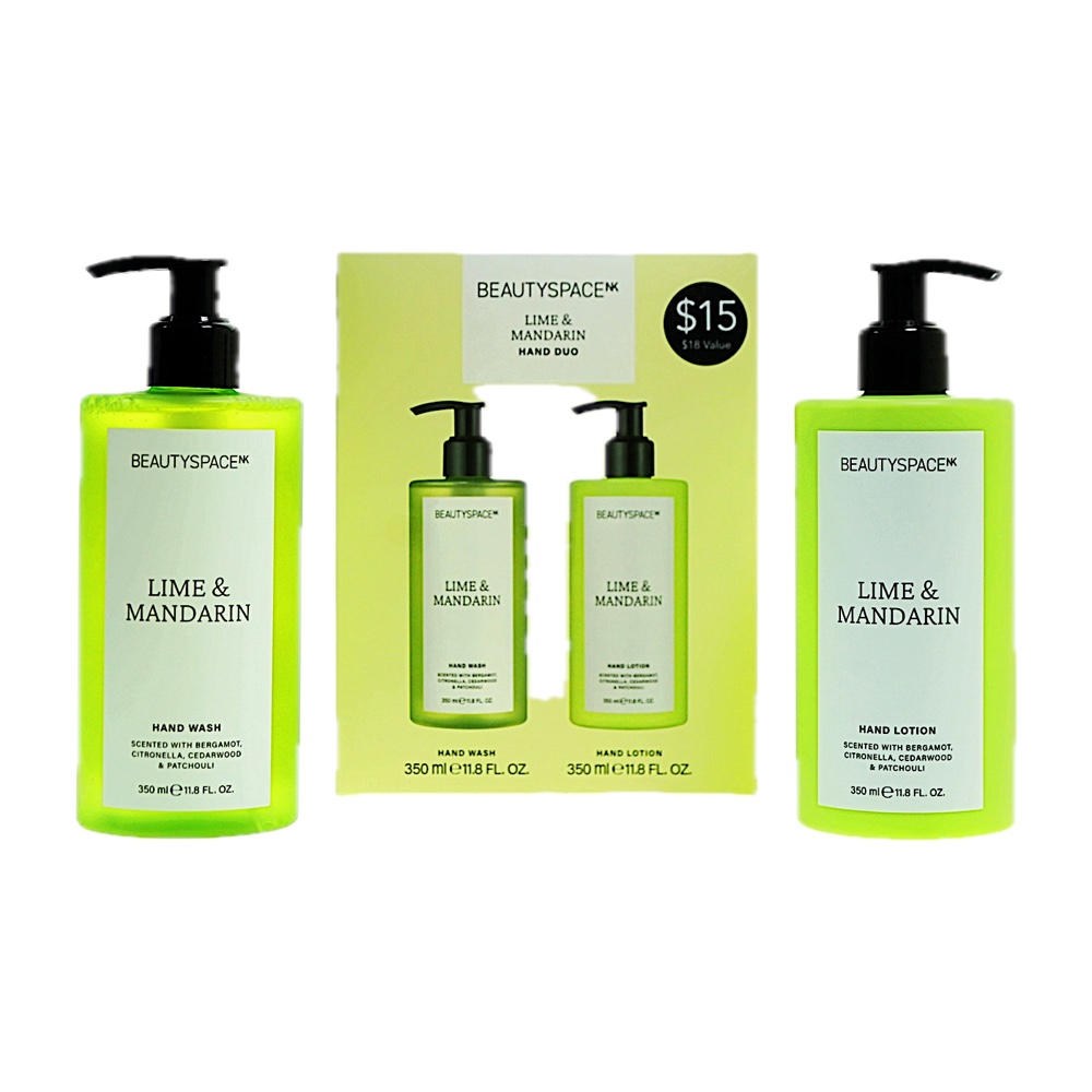 Beauty Space Hand Lotion Duo - Limen and Mandarin by SpaceNK for Unisex - 2 Pc Hand Lotion, 1