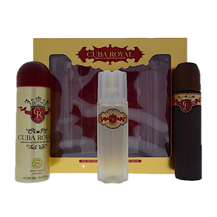 Cuba Royal 3pc SET , body , after shave