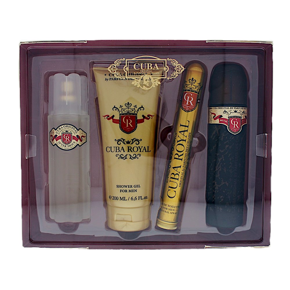 Cuba Royal 4pc Set, & , after shave, shower gel
