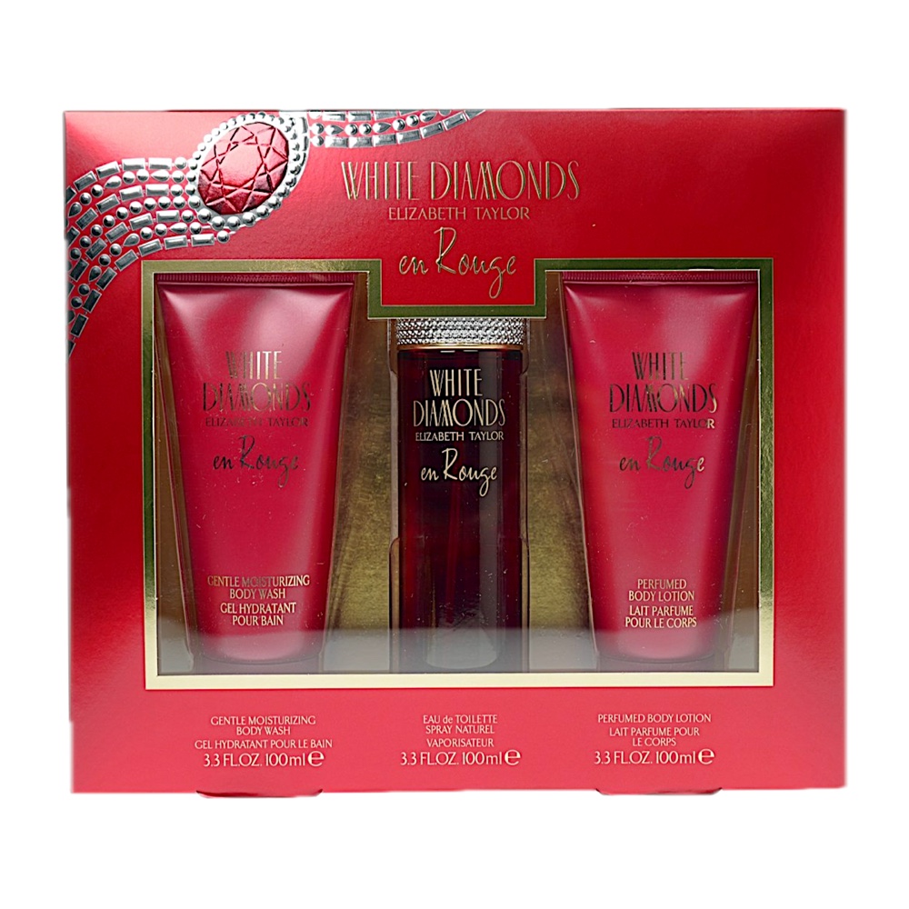 Elizabeth Taylor White Diamond En Rouge 3PC SET