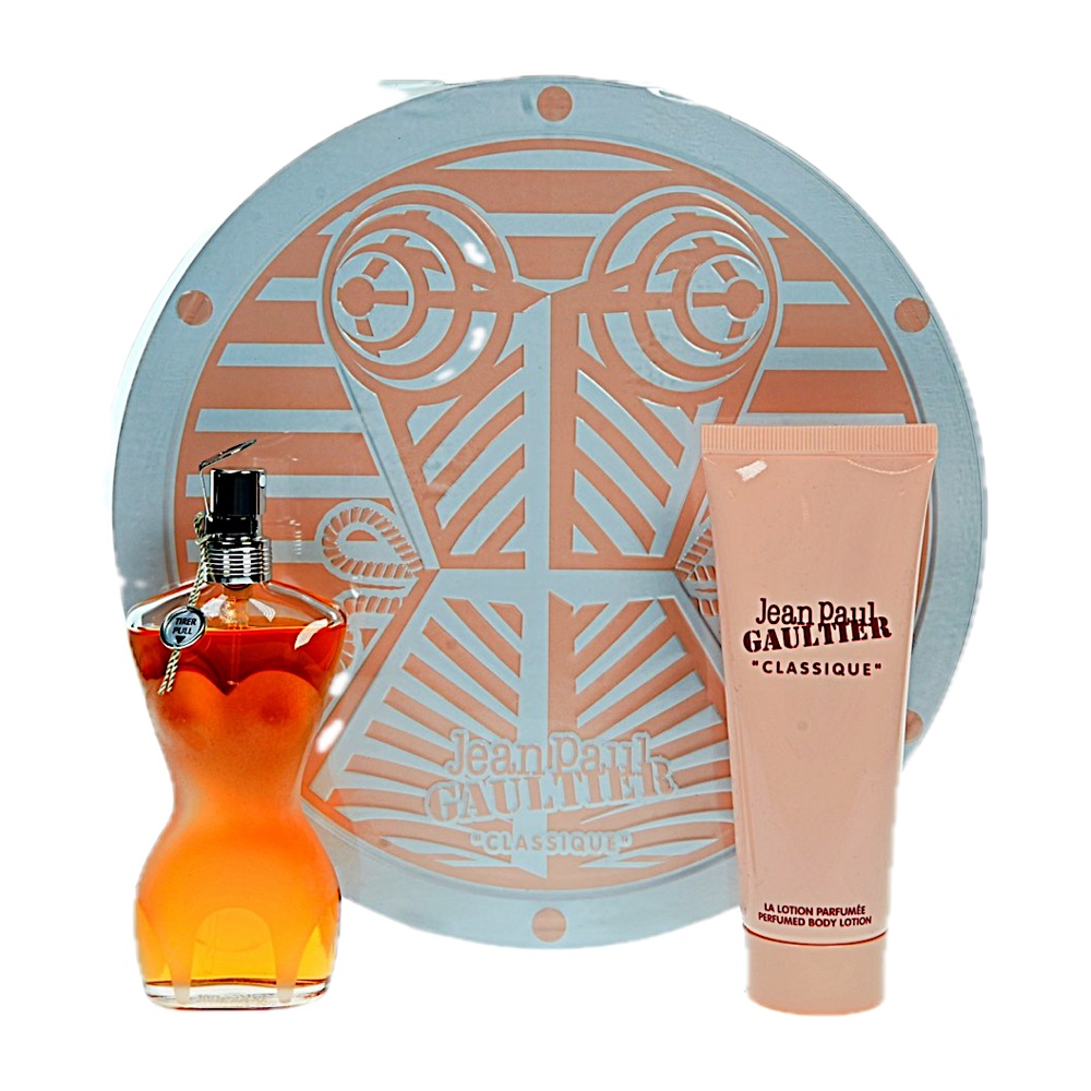 Jean Paul Gaultier Classique (t/b) 2pc SET(1.7oz EDT ,2.5oz B/l) (scratches)