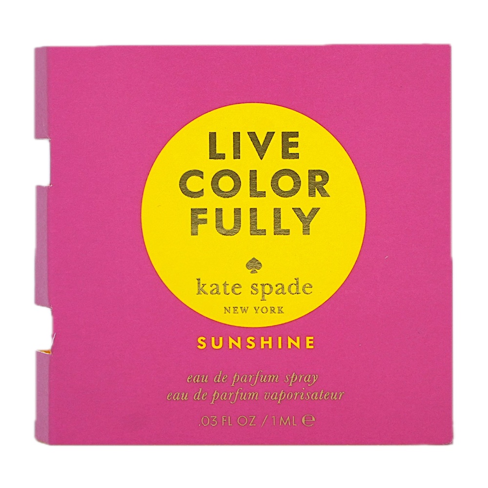 Kate Spade Ks Live Colorfully Sunshine Vial On Card EDP