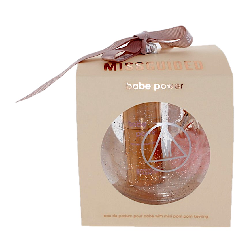 Missguided Babe Power 2PC Set Ornament With Mini & Pompom Key Ring