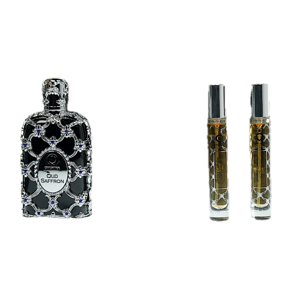 Orientica Oud Saffron 4PC SET(2.7oz EDP , 7.5ML EDP , 2x10ml EDP )