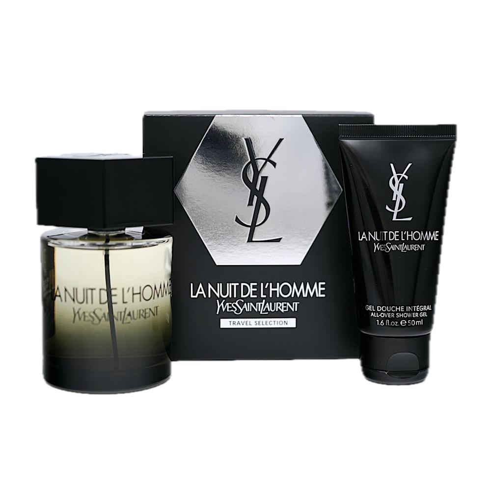 Saint Laurent YSL Ysl LaNUIT DeL'HOMME 2PC SET(3.3oz EDT ,1.6oz Shower Gel)
