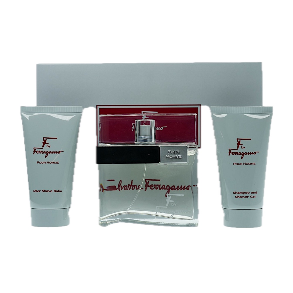 Salvatore Ferragamo Salvatore Ferragamo-f- 3PC SET(3.4oz EDT ,2.5oz S/G,2.5oz A/s Balm)