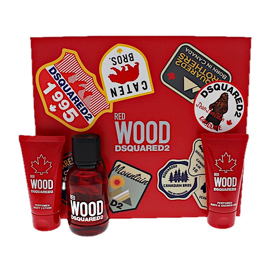 Varias marcas Dsquared2 Red Wood 3PC SET