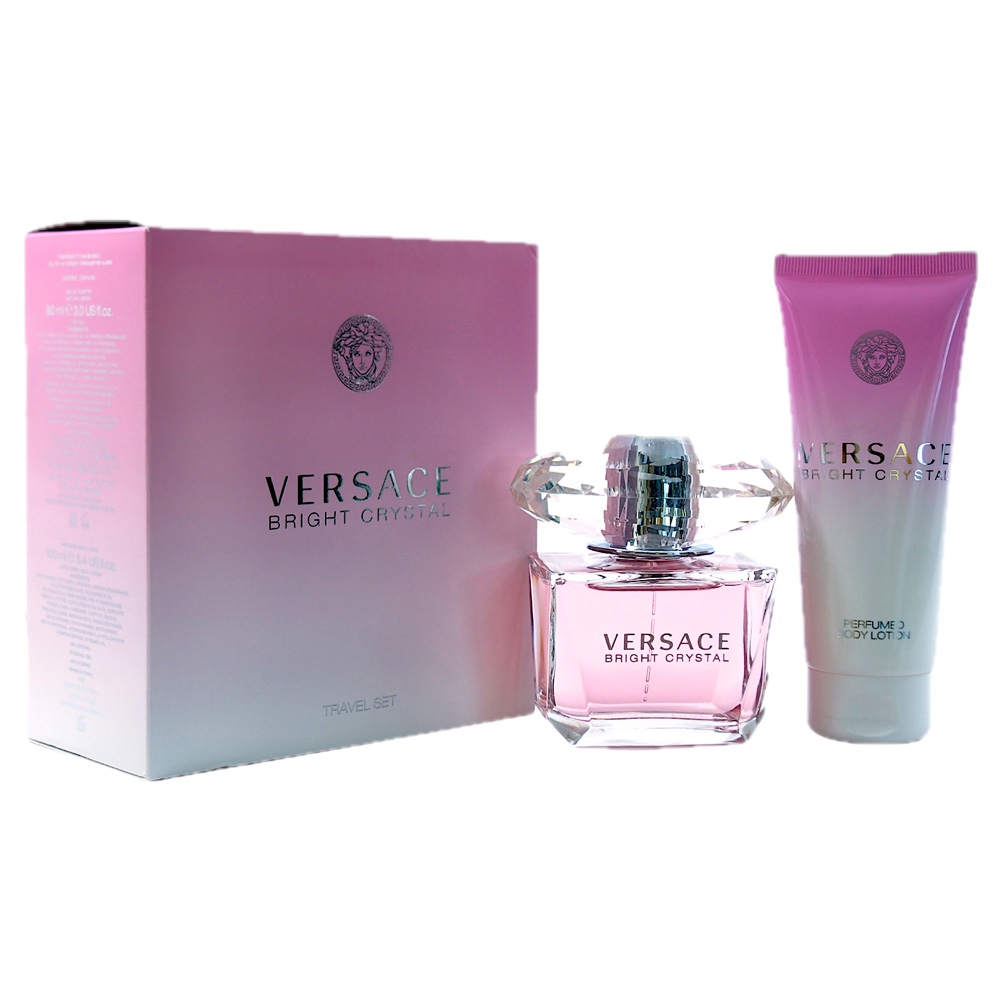 Versace Bright Crystal 2pc SET(3.0oz EDT ,3.4oz Body Lotion)